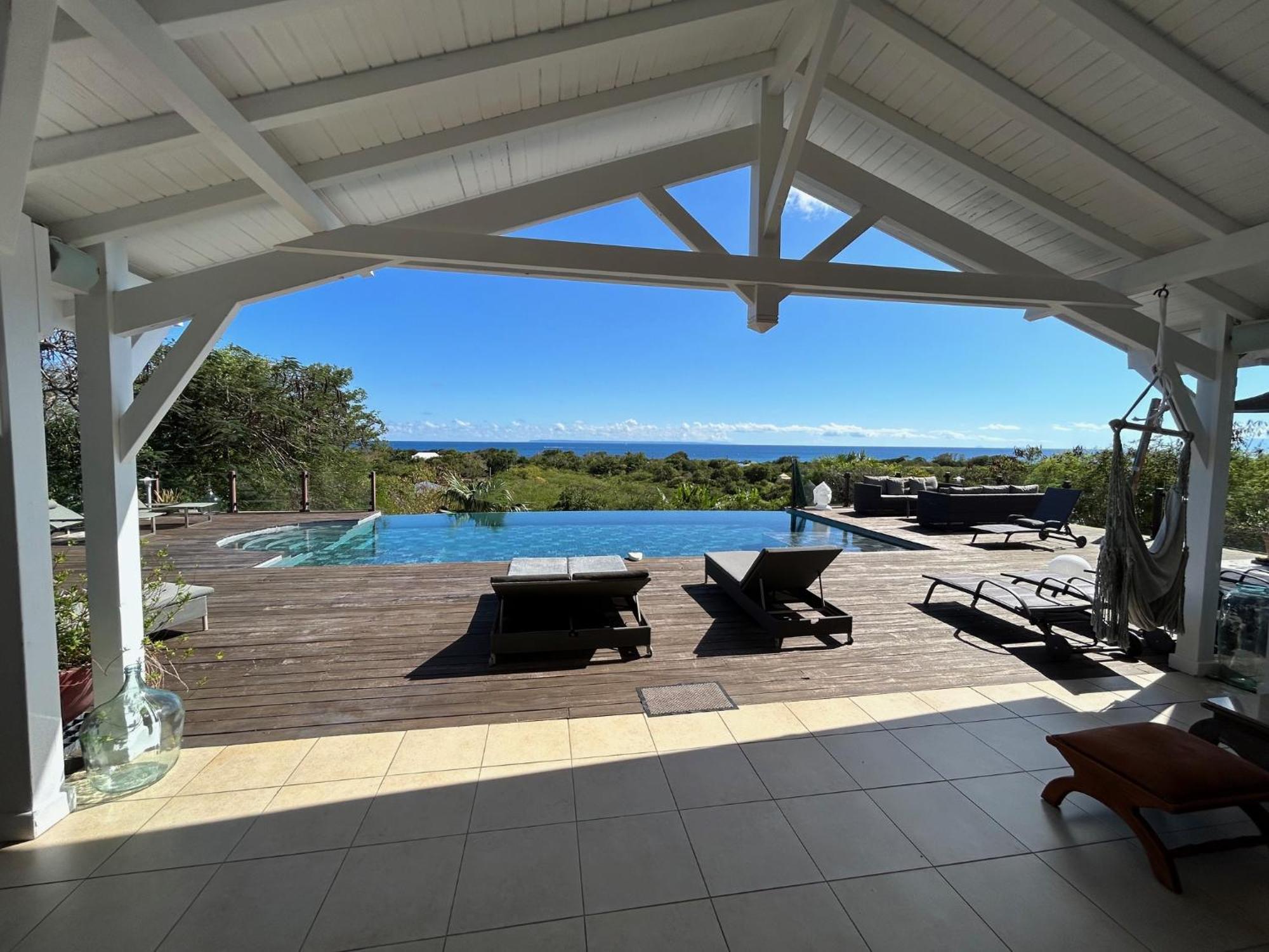 Villa Deluxe L'Hacienda Villa Vue Mer 180 Piscine Jacuzzi Proche Plage Marina Golf Pointe Des Chateaux Et Casino Jardin Clos Voyage Durable Saint-Francois (Grande-Terre) Exterior foto