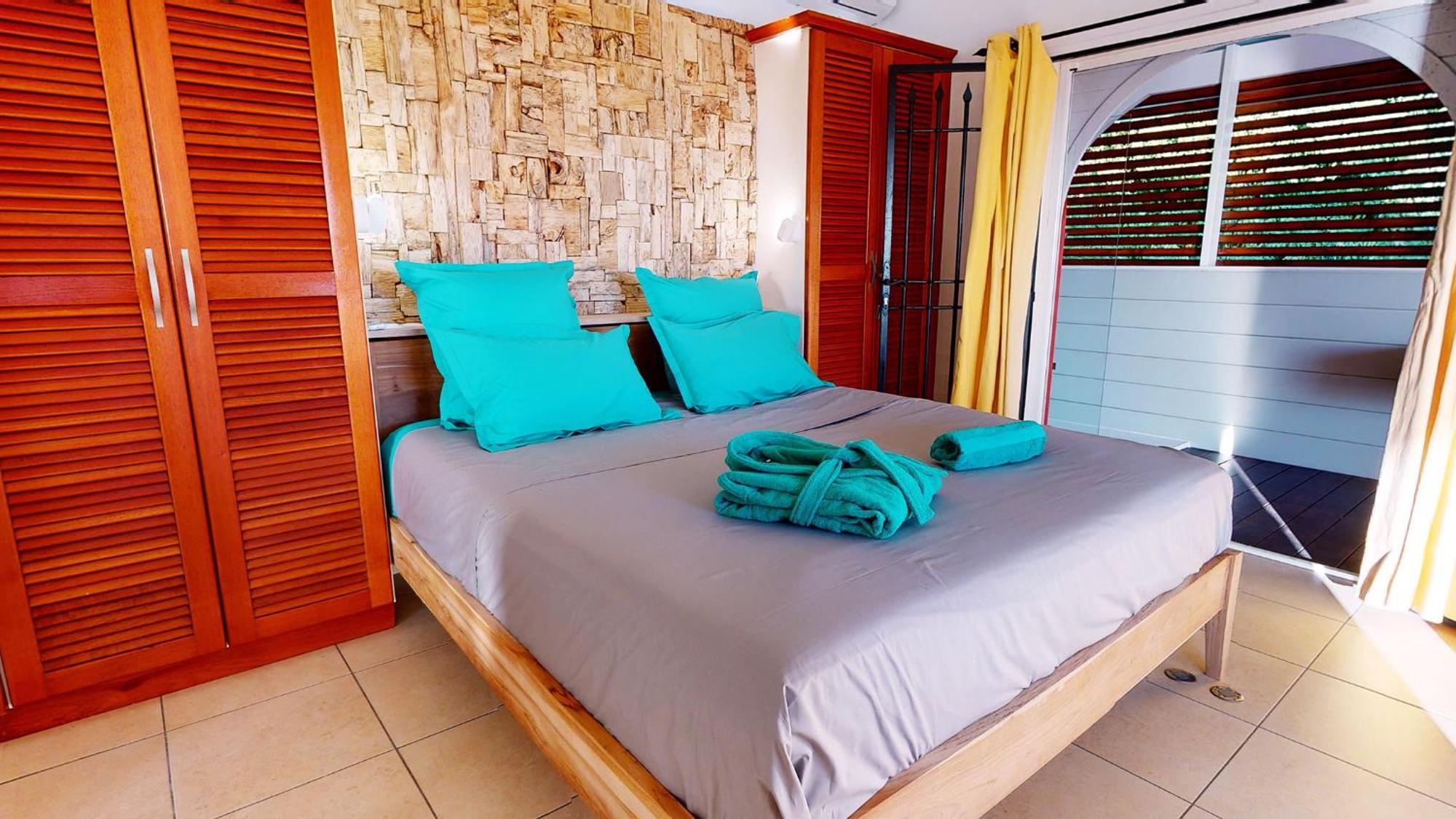 Villa Deluxe L'Hacienda Villa Vue Mer 180 Piscine Jacuzzi Proche Plage Marina Golf Pointe Des Chateaux Et Casino Jardin Clos Voyage Durable Saint-Francois (Grande-Terre) Quarto foto