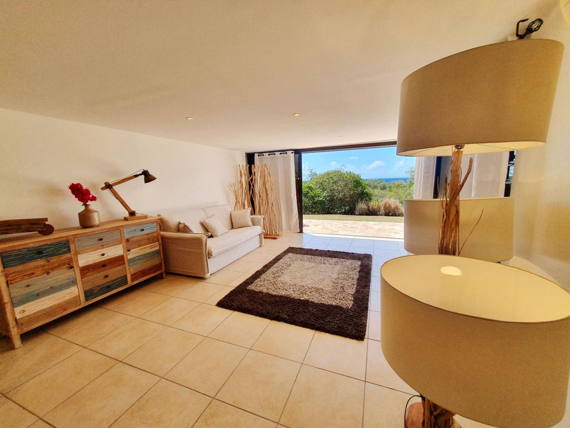 Villa Deluxe L'Hacienda Villa Vue Mer 180 Piscine Jacuzzi Proche Plage Marina Golf Pointe Des Chateaux Et Casino Jardin Clos Voyage Durable Saint-Francois (Grande-Terre) Quarto foto