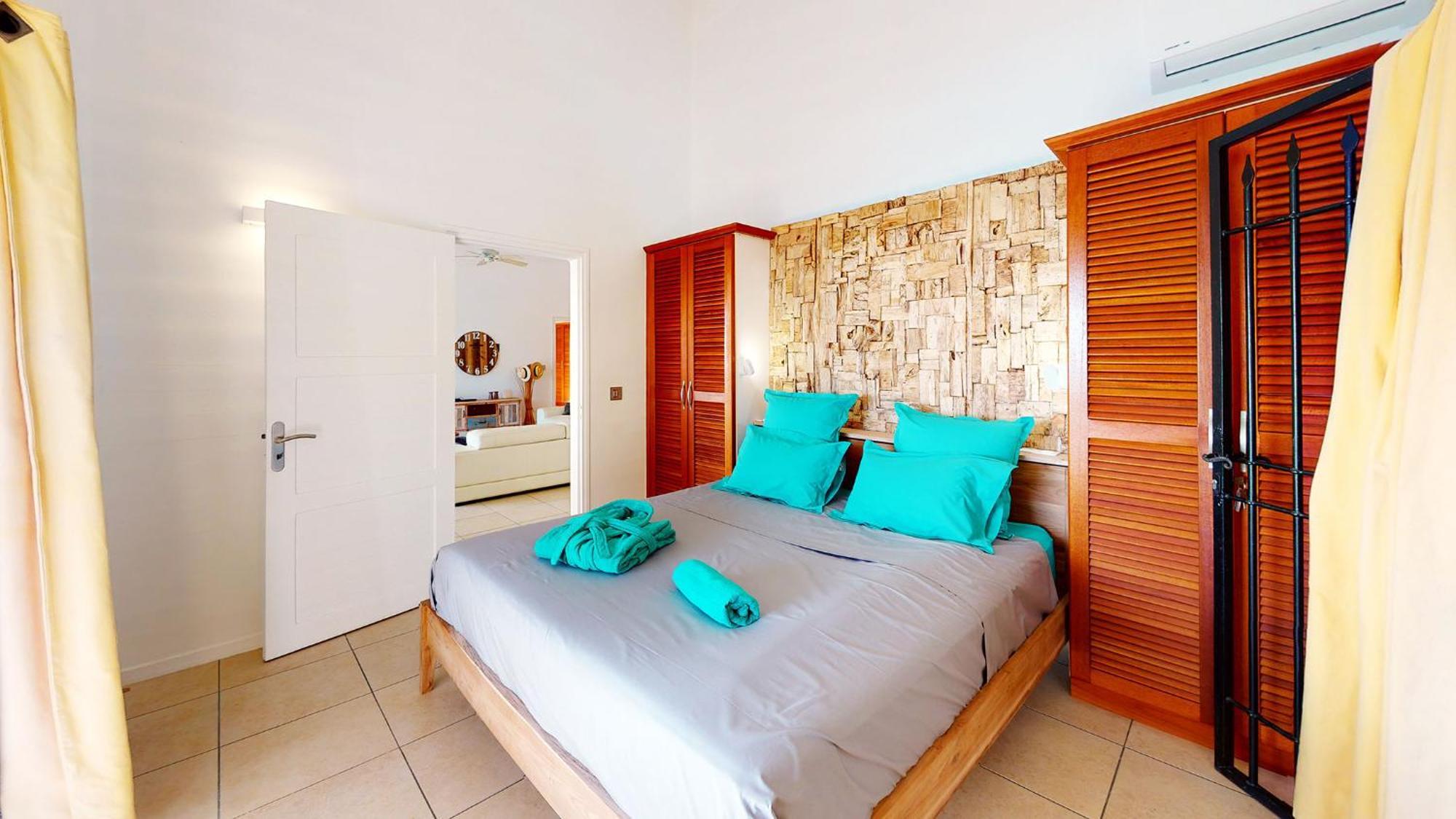 Villa Deluxe L'Hacienda Villa Vue Mer 180 Piscine Jacuzzi Proche Plage Marina Golf Pointe Des Chateaux Et Casino Jardin Clos Voyage Durable Saint-Francois (Grande-Terre) Quarto foto