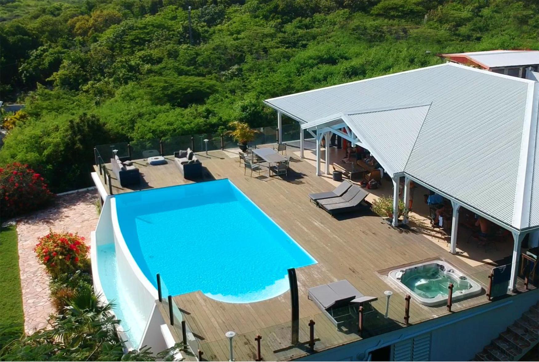 Villa Deluxe L'Hacienda Villa Vue Mer 180 Piscine Jacuzzi Proche Plage Marina Golf Pointe Des Chateaux Et Casino Jardin Clos Voyage Durable Saint-Francois (Grande-Terre) Quarto foto