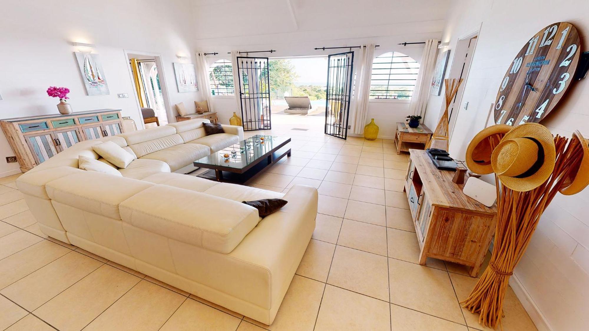 Villa Deluxe L'Hacienda Villa Vue Mer 180 Piscine Jacuzzi Proche Plage Marina Golf Pointe Des Chateaux Et Casino Jardin Clos Voyage Durable Saint-Francois (Grande-Terre) Quarto foto